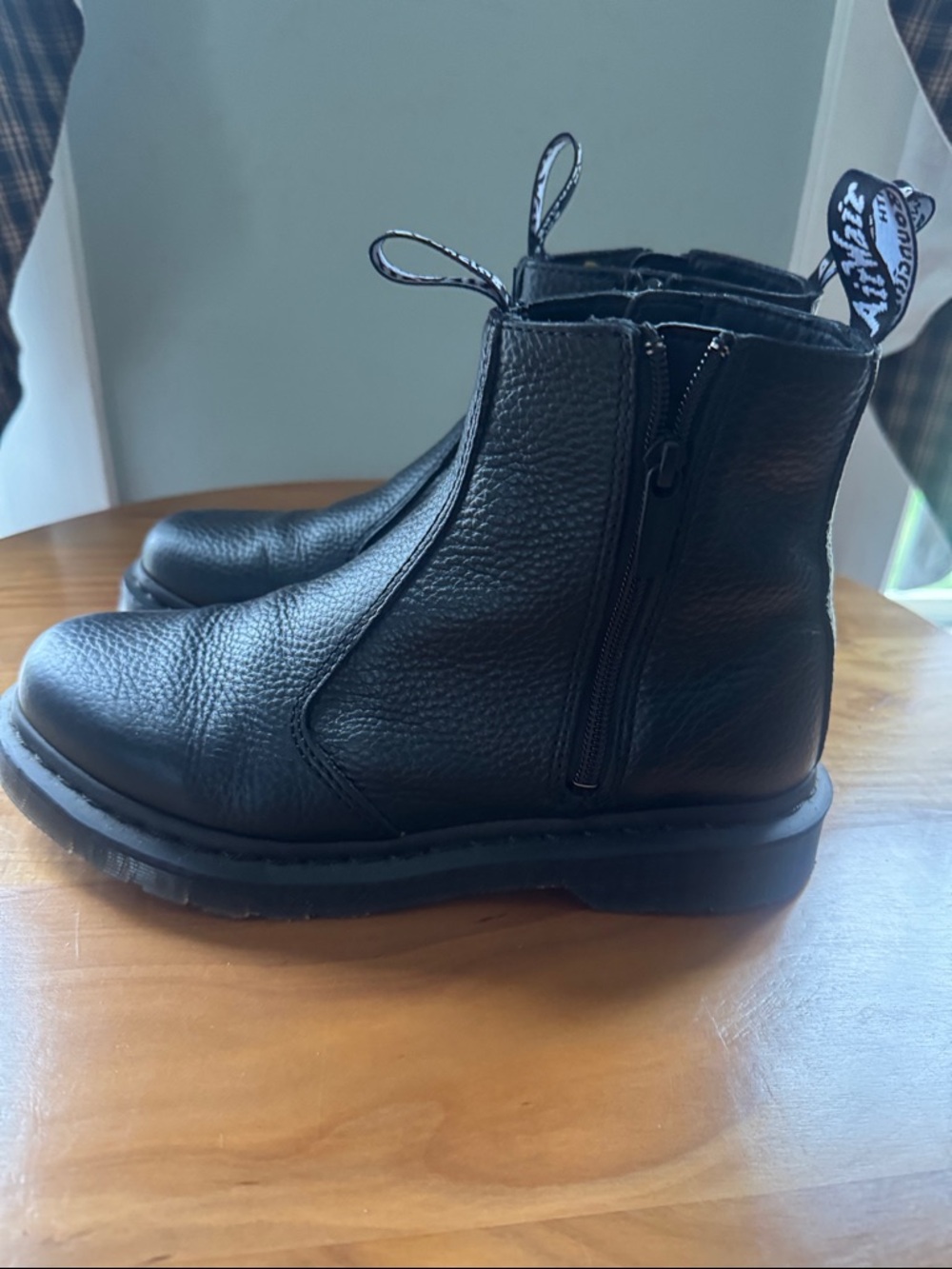 Dr. Martens Black Leather Ankle Boot (Top View) - Picture 3 of 6